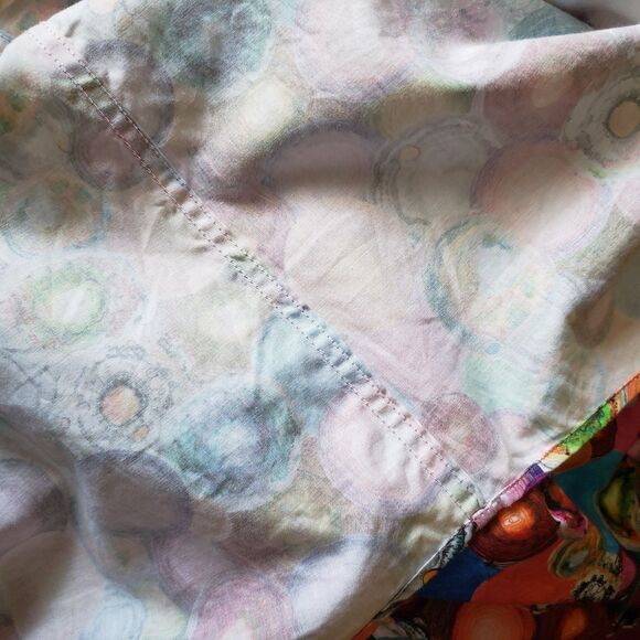 Claudio Lugli Medium 39-40 Colorful Circles Cotton Button Up Long Sleeve Shirt - Picture 10 of 13